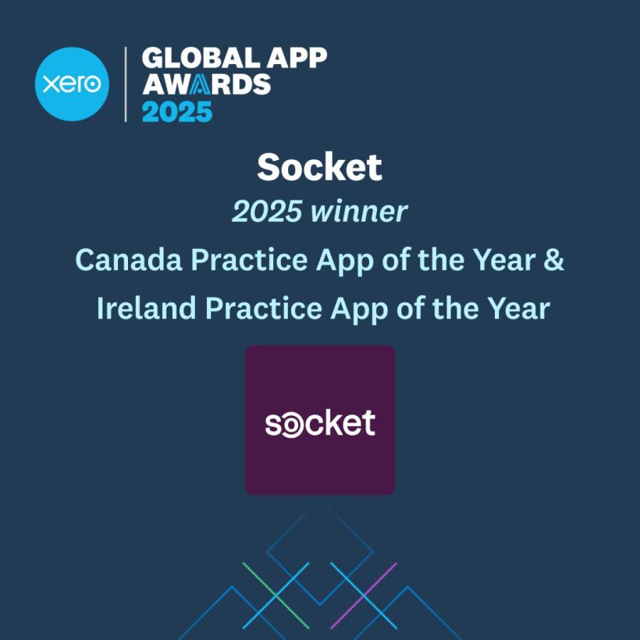 We're Award Winning! Socket Wins Two Awards in the Xero Global App Awards 2025