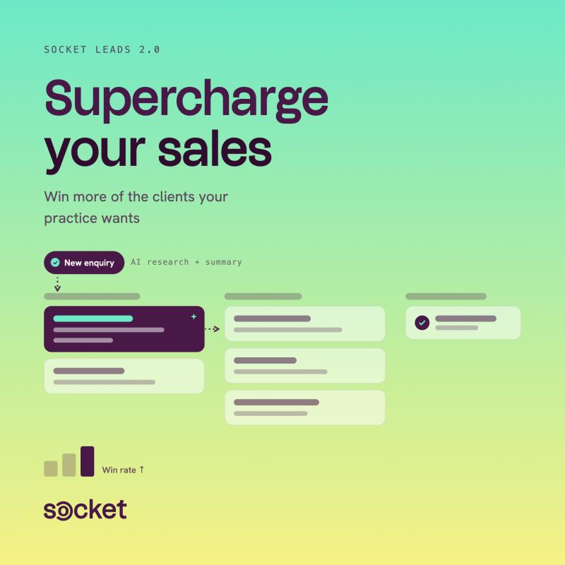 Socket Leads Module 2.0: win more of the clients your practice wants