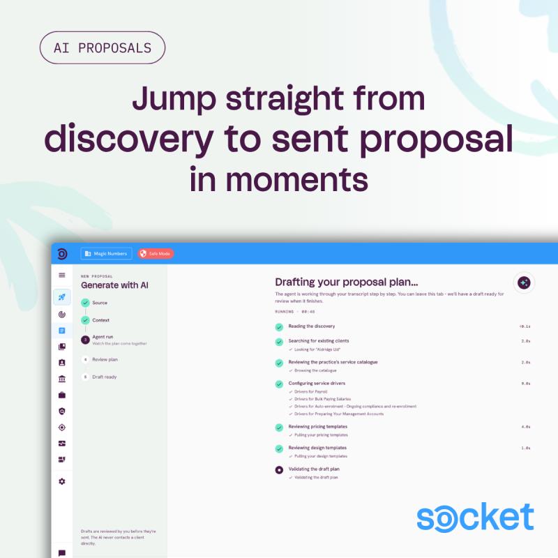 Rough notes or full transcript: AI generated proposals work with whatever you've got